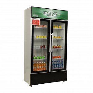 [Hot Item] Upright Chiller Glass Door Display Showcase Chiller with LED Lighting