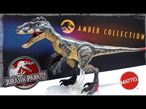 2021 Mattel Amber Collection Jurassic Park 3 Velociraptor Review!!!