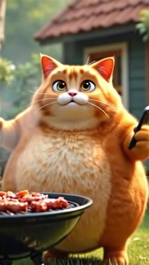 The Curious Orange Cat 🐱 #AIShorts #animation #anime #aishorts#shortstories #shorts