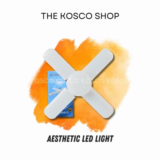 Kosco Fan Blade Bulb LED 80W Base Type E27 White Modern Bulb Design Foldable Bulb 4 + 1 LED Light Bulb SX-D8413 | Lazada PH