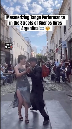 Mesmerizing Tango Performance in the Streets of Buenos Aires Argentina!🇦🇷🤯#tango #ArgentinaTravel