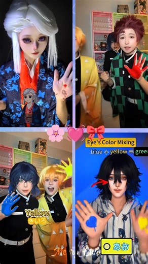 Color mixing trend 💖💞🎀#cosplay #demonslayer #kimetsunoyaiba