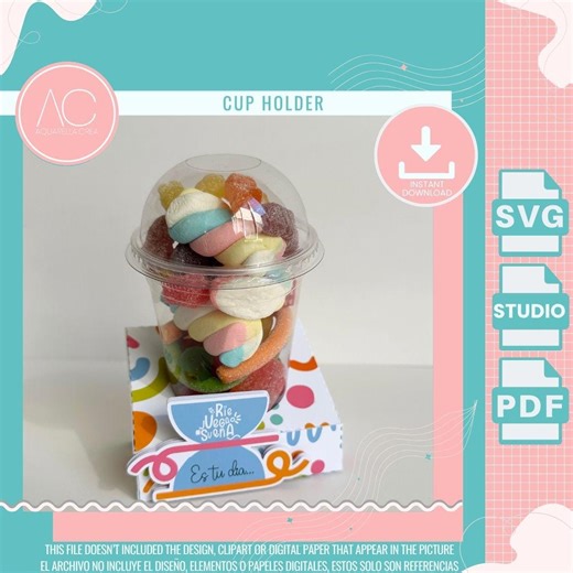 Children's Day Candy Cup Holder Box SVG: Printable Party Favor (digital Download) - Etsy