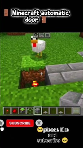 how to make smart door in minecraft #minecraft #shots #minecraftbuild #viral #populer