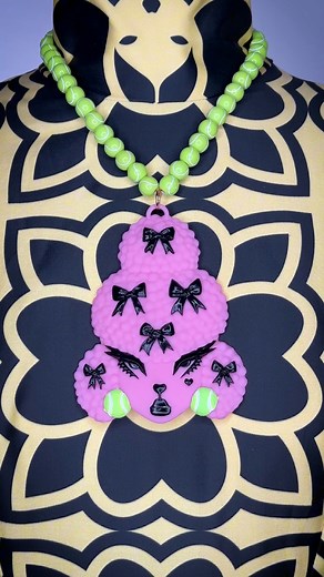 97K views · 3.5K reactions | I wasn’t going to let 3 days of sculpting go to waste. What else could I do with the design?  #pidgindoll #accessories #phonecase #pinkpoodle #pink #poodle #design #designer #art #wearableart #tennisball #3dprinting by @Formlabs | Pidgin Doll | Facebook