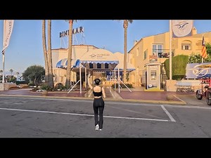 Menorca Walking Tour Spain, 4K Beach and Hotel Globales Binimar Walking Tour