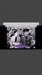 This timeless speech from Charlie Chaplin is still relevant today. Taken from his 1940 movie ,The Great Dictator, the man famous for not speaking, comes up with one of the greatest speeches ever. DISCLAIMER: We don’t own any rights to the video or brands in it. This is shared for educational purposes. Credit to #CharlieChaplin #TheDUAH | Dr. Evans Duah