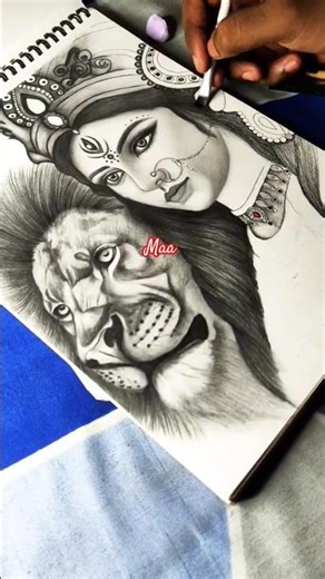 Maa Durga Drawing/Devi Durga Drawing #shorts #maadurga #durgapuja #durga #sketching