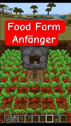 Minecraft Anfänger Essen Farm easy Redstone Food Farm in Mc