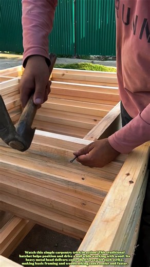 This Axe Nails It Fast! Simple Carpentry Trick #Tools #Woodwork #DIY #Carpentry #HandTools