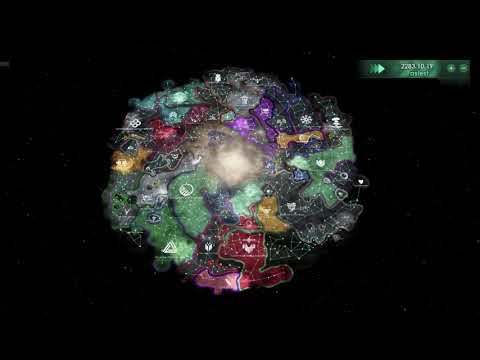 Stellaris Timelapse but map is set to largest
