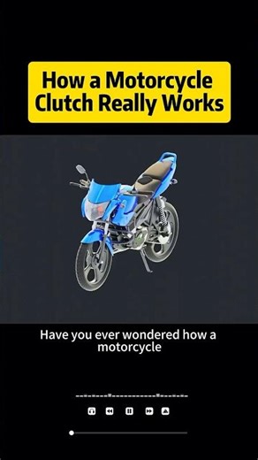 How a motorcycle clutch really works #shortsvideo
