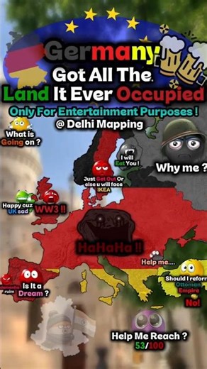 All Area 🌏 Ever Occupied By Germany 🇩🇪 #Shorts #Germany #Delhi Mapping