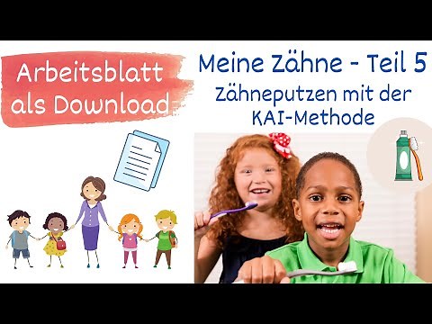 My Teeth Part 5 - Brushing Teeth Correctly with the KAI Method, Elementary School Science Lesson ...