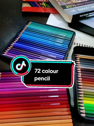 Explore the Vibrancy of 72 Oil-Based Color Pencils