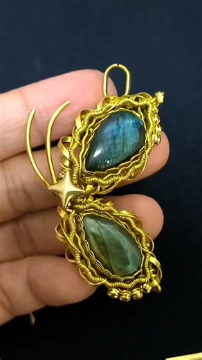 Wire wrapped butterfly #handmadejewelry #wirewrapping #craft