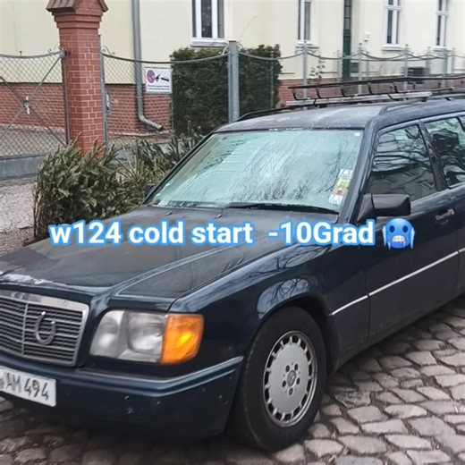 Mercedes w124 extrem cold Start -10 Grad - 334.000km