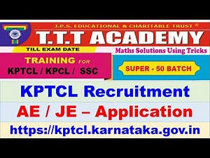 How to fill KPTCL Recruitment application / TTT Academy / KPTCL Coaching / Study Materials