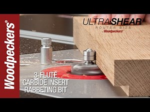 Ultra-Shear Carbide Insert Rabbeting Bits 1/4" & 1/2" Shank