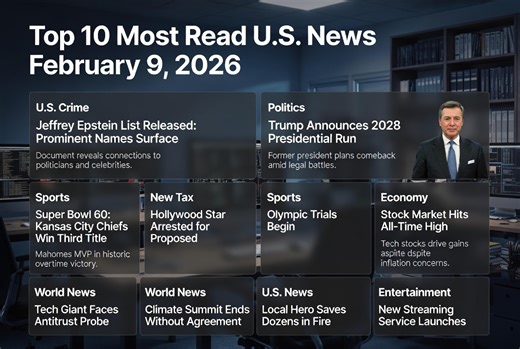 Top 10 Most Read US News Stories: February 9, 2026