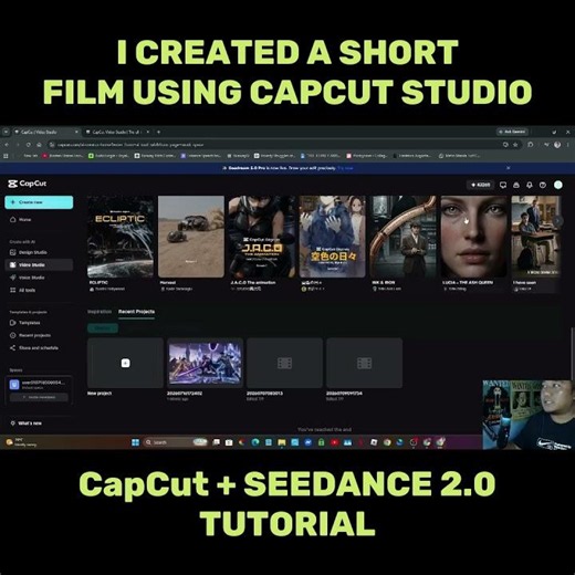 I Created a Shortfilm using CAPCUT Video Studio + Seedance 2.0