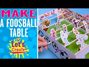 Let's Create! | How to Make a Mini Foosball Table | Boomerang UK