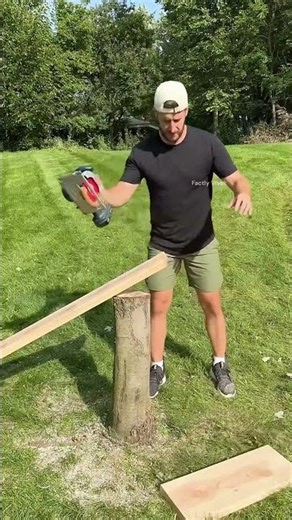 Cutting down a tree to make a dining table. #shortsvideo