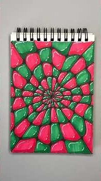 Colorful Christmas Zen Doodle Tutorial Satisfying Drawing Zentangle Art #inspiration #shorts #ideas