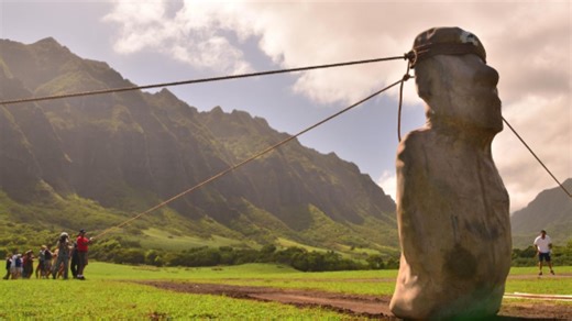 How Easter Islanders moved their towering stone giants upright