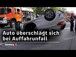Auffahrunfall auf der Elbgaustraße - BMW-Fahrerin rast ungebremst in Autos