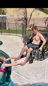 25K views · 161 reactions | His first swim after a horrible accident...