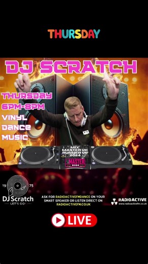 THURSDAY LIVE #fyp #radioactivefmdance #MUSIC #DANCE #radio @DJ Scratch DaveHitchens