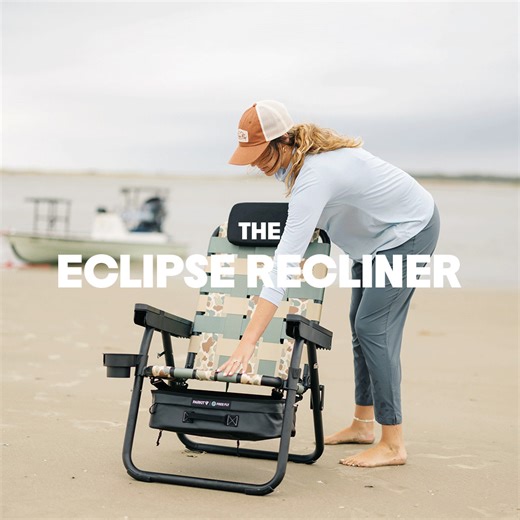 11K views | We’ve teamed up with the adventurous outdoor seating experts at PARKIT on a limited-edition Eclipse Recliner, outfitted in our nostalgic Vintage Camo pattern. It comes kitted out with a host of features that make kicking back outside feel downright luxurious—including a detachable cooler, THREE levels of reclining relaxation, and hands-free backpack straps for easy transport. | Free Fly Apparel | Facebook