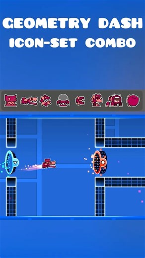 Geometry dash icon combos #gd #gaming