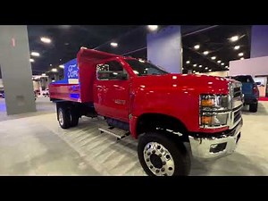 2024 Chevy Silverado 6500 HD Dump Truck At the Miami International Auto Show.