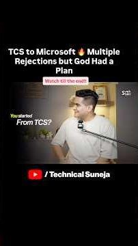 From ₹3 LPA to Microsoft | 5 Rejections But God Had Bigger Plans | The DSA Strategy 2026 #shorts