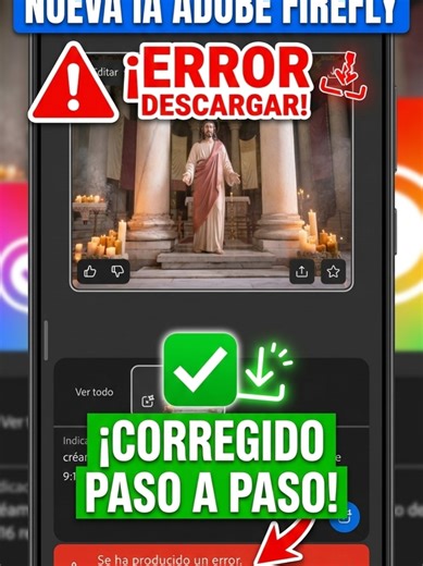 Nueva IA Adobe Firefly: Solución a errores de descarga