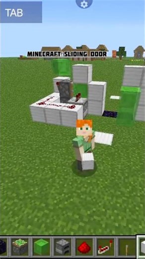 The EASIEST 3x3Sliding Door in Minecraft! (No Observers)"#minecraft #shortsfeed #shorts