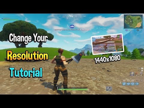 How to Change Your Fortnite Resolution on PC Tutorial!