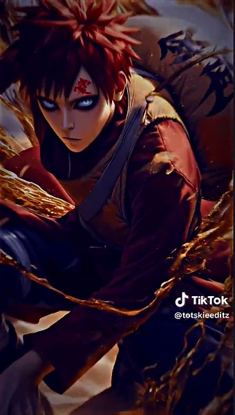 Gaara from Naruto Shippuden: Stunning AI Art Edits