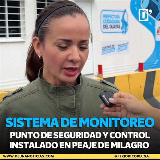 6.6K views · 154 reactions | Sistema de monitoreo con inteligencia artificial se instaló en el peaje de #Milagro. La prefecta del #Guayas, Marcela Aguiñaga, habló sobre el punto de control y seguridad vial que cubre 80 kilómetros en el tramo Guayaquil - Cuenca, así como las patrullas de camino y drones. | Periódico D'Una | Facebook