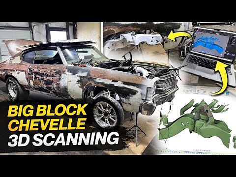 3D Scanning Big Block Chevelle Frame For Suspension Design & Fab!