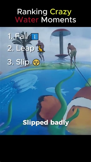 Ranking Crazy Water Moments 😂💦 #fails #funny #shorts