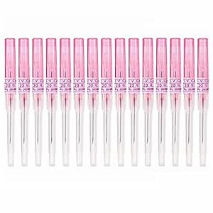 Piercing Needles,15PCS 20G IV Catheter Needles 20 Gauge Disposable Stainless Steel Hollow Body Piercing Needles for Ear Nose Belly Navel Nipple Piercing