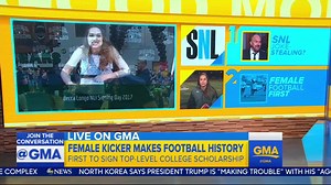 230K views · 5.4K reactions | WATCH: Congrats to 18-year-old Becca Longo! She is the first female football player on scholarship at D-II level: abcn.ws/2obKsKp | Good Morning America | Facebook