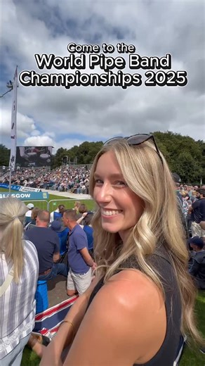 Anna Smart | Bagpiper on Instagram: "✨ The World Pipe Band Championships ✨ I had a great time watching the worlds this year, Glasgow put on it’s best self with not only the weather but such a fierce competition! Can’t wait until next year.. keep your eyes peeled for dates and tickets! @worldpipebandchampionship @glasgowlifepresents @pipinglive AD #WPBC25 #WorldPipeBandChampionships #Glasgow"