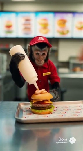 Animals doing human jobs! #fyp #shorts #funny