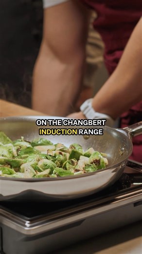 ChangBERT has the best induction range I’ve tried yet #induction #cooktop #cheftips