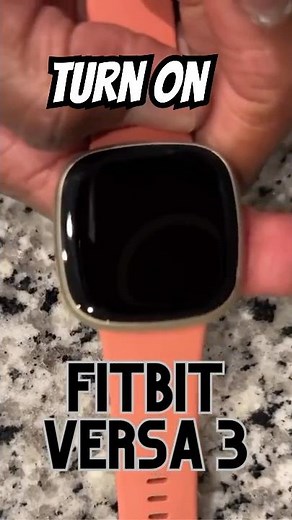 How to Turn Fitbit ON #shorts
