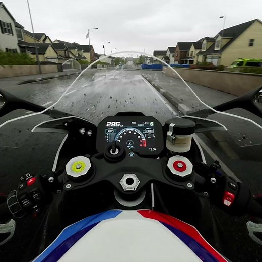 Seconds Before the Motorbike Almost Slipped